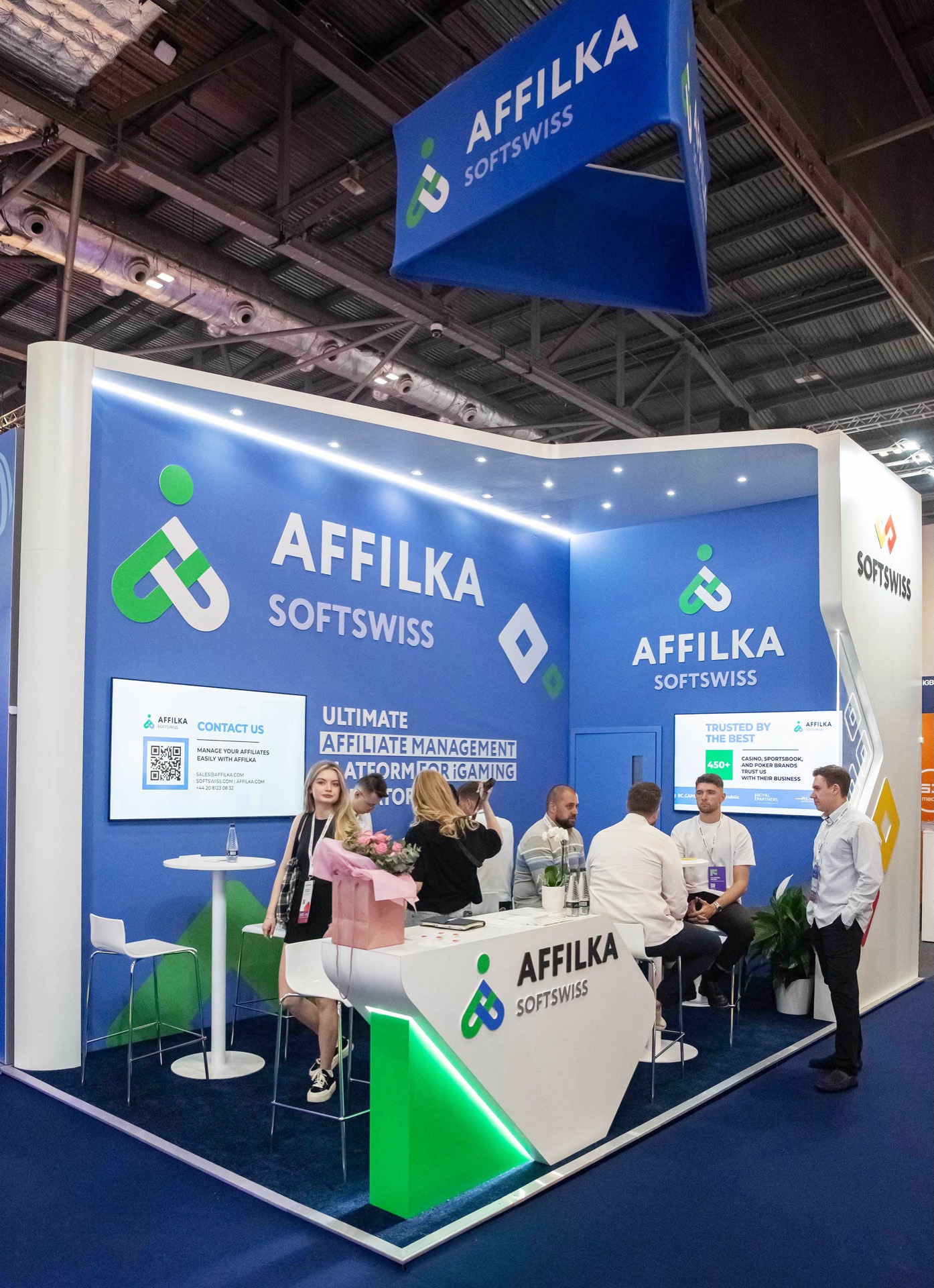 Affilka by SOFTSWISS iGB London 2025 exhibition stand
