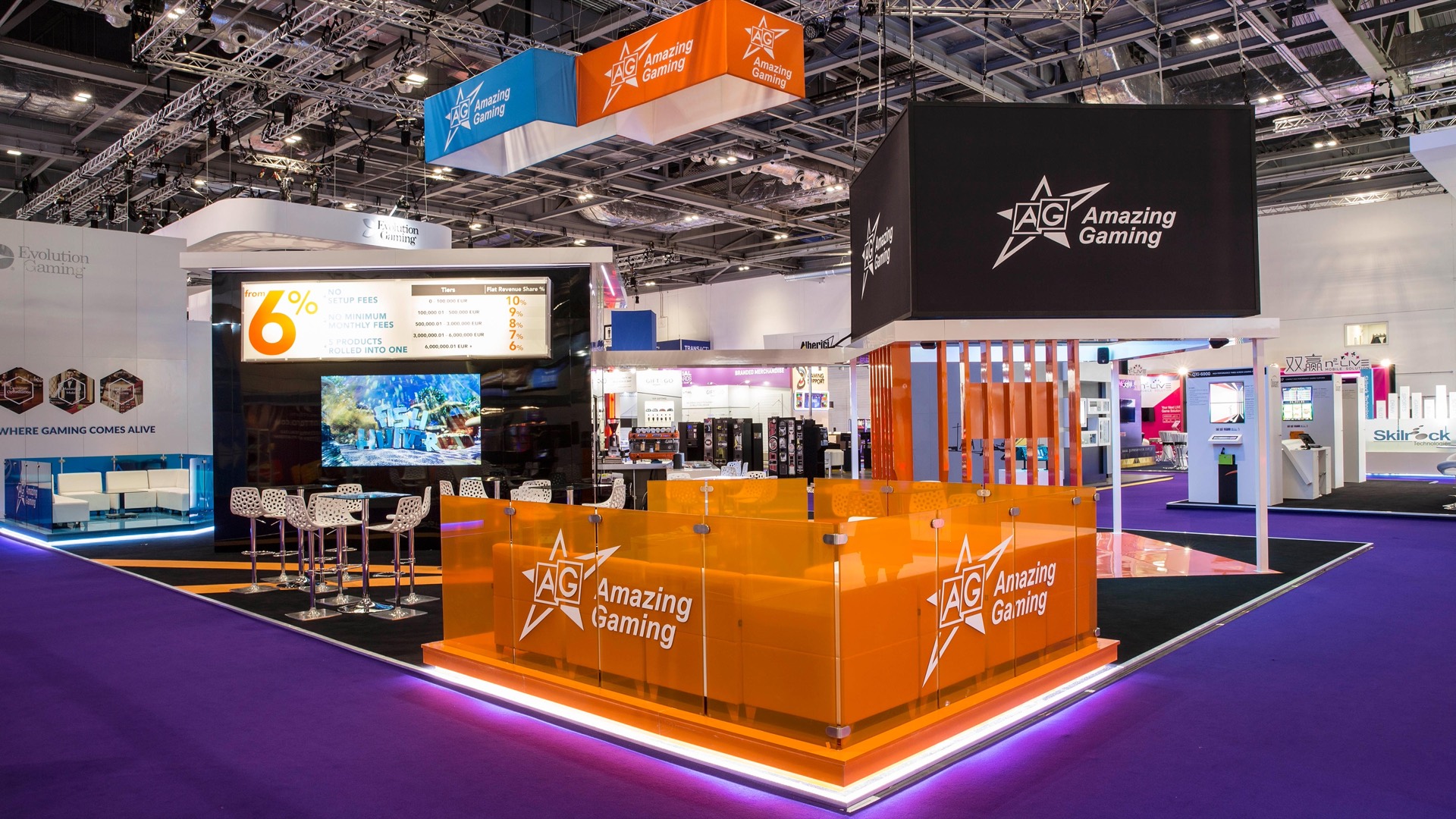 Amazing Gaming ICE London 2018 exhibition stand