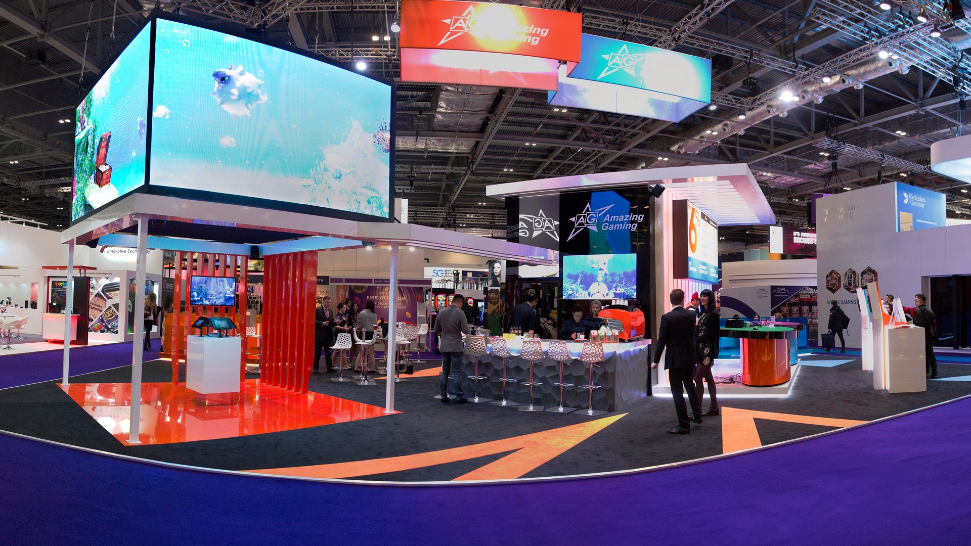 Amazing Gaming ICE London 2018 exhibition stand