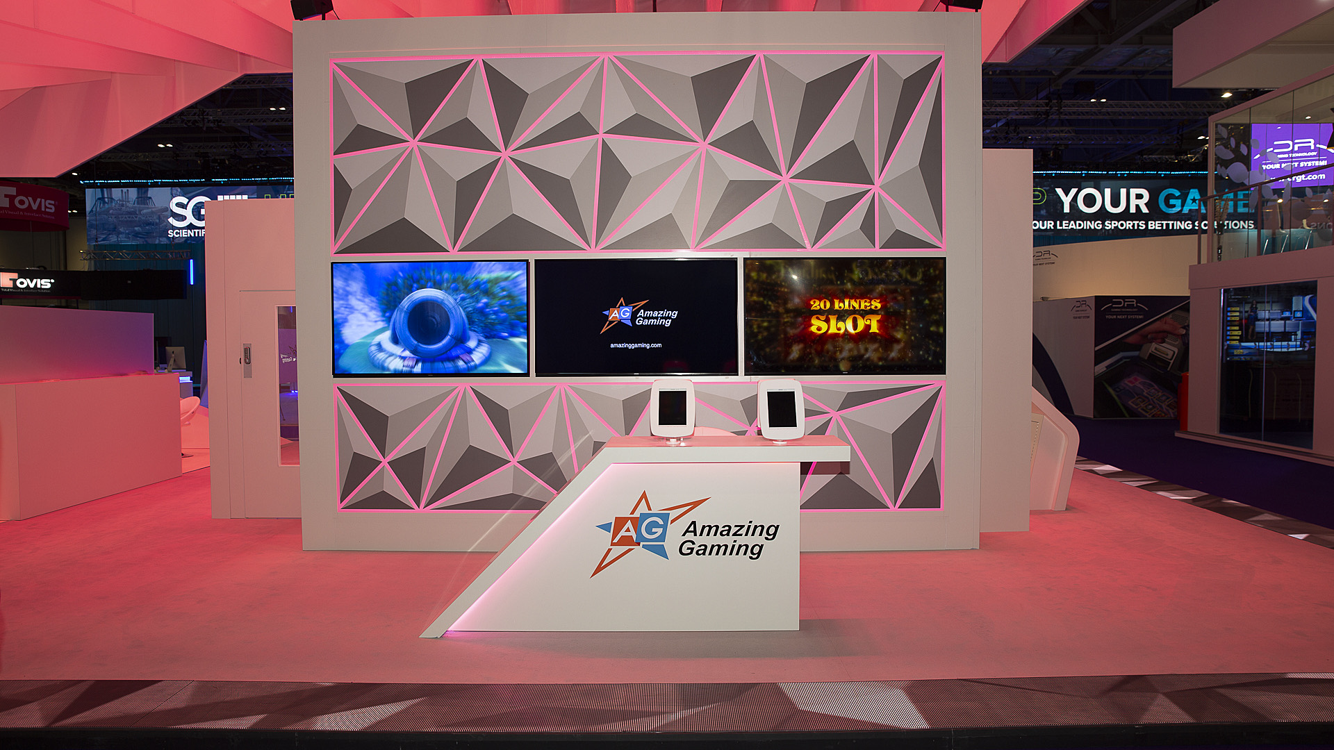 Amazing Gaming ICE London 2019 exhibition stand