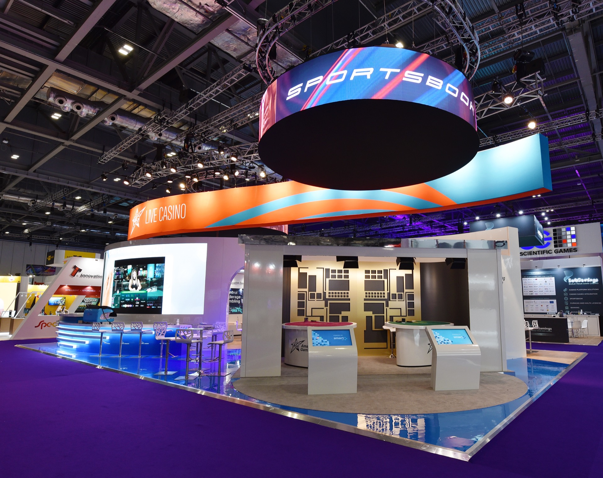 Amazing Gaming ICE London 2020 exhibition stand