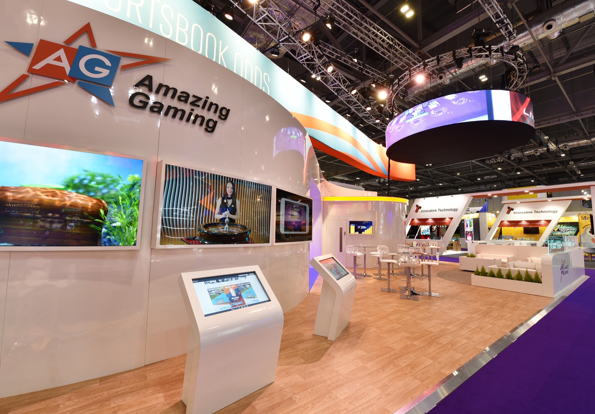 Amazing Gaming ICE London 2020 exhibition stand