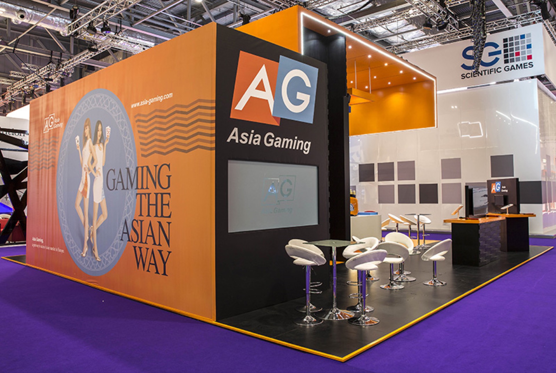 Asia Gaming ICE London 2016 exhibition stand