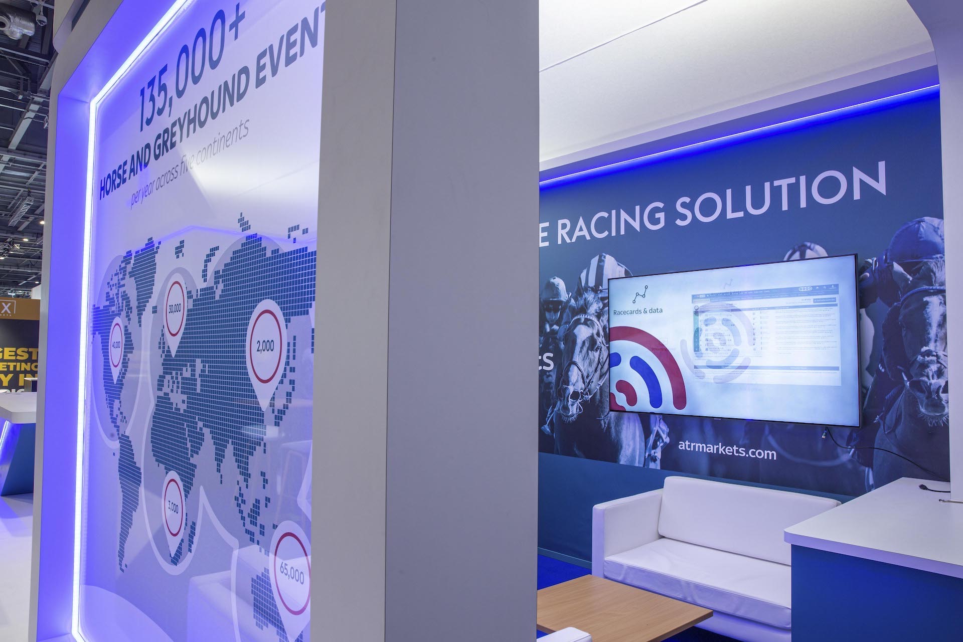 At The Races ICE London 2022 exhibition stand