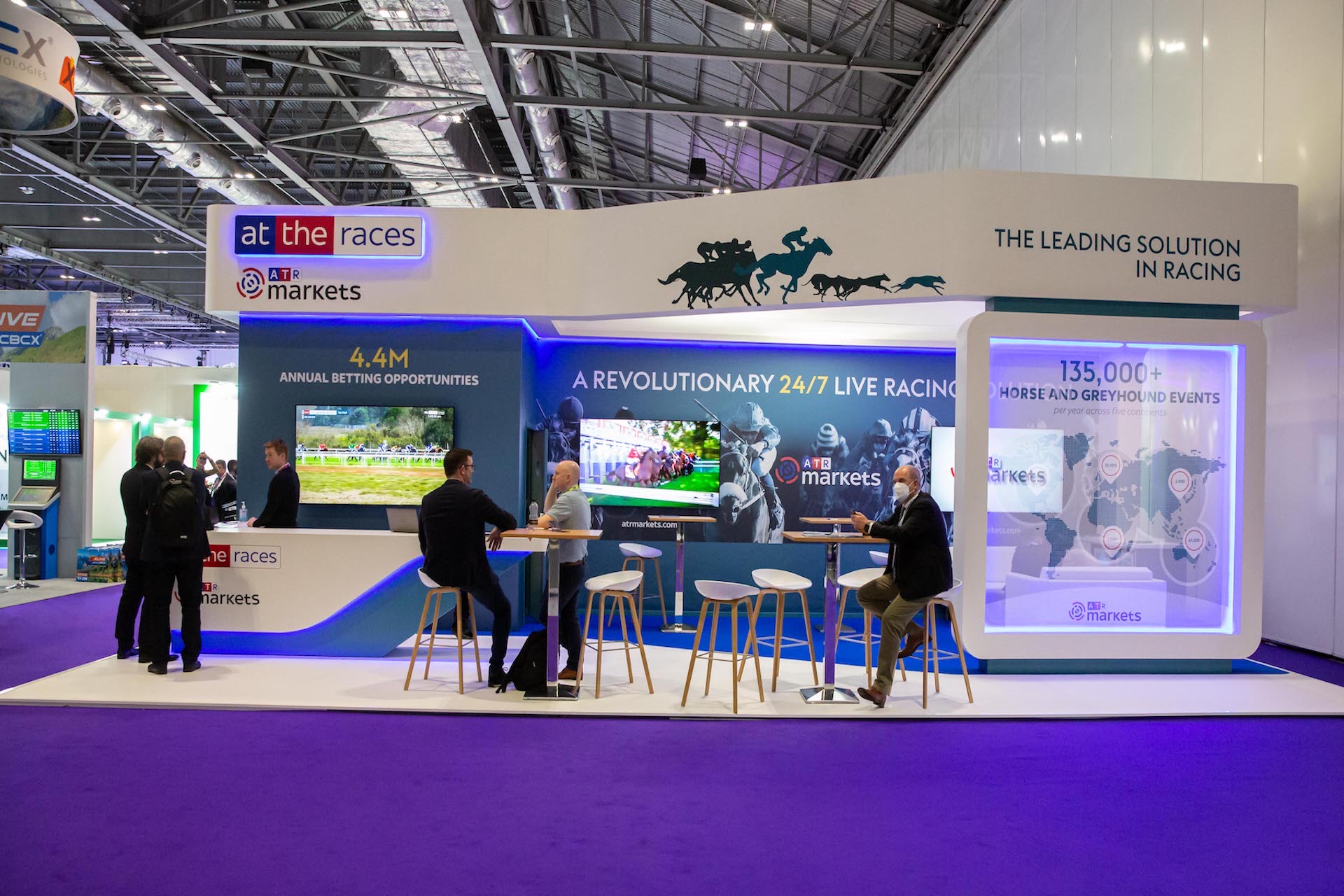 At The Races ICE London 2022 exhibition stand