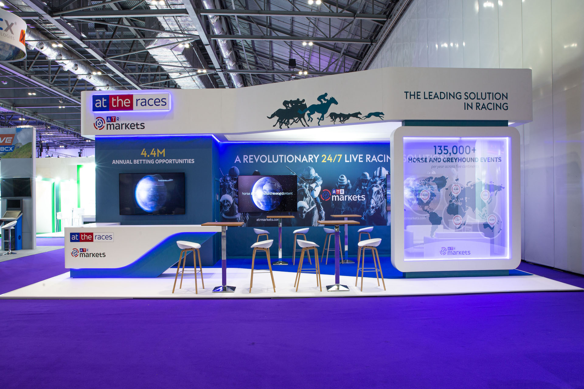 At The Races ICE London 2022 exhibition stand