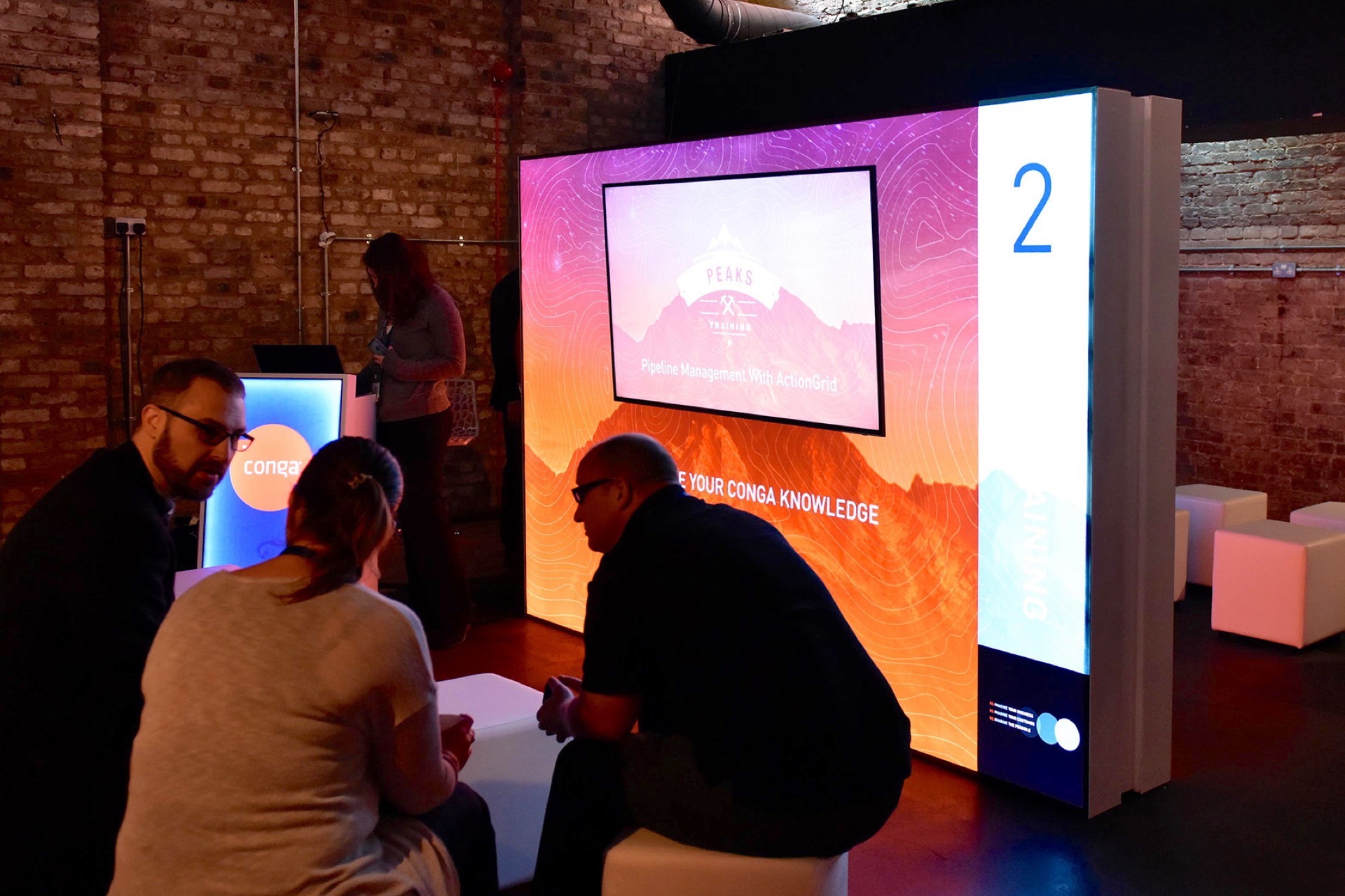 Conga & Adobe Brand Activation exhibition stand