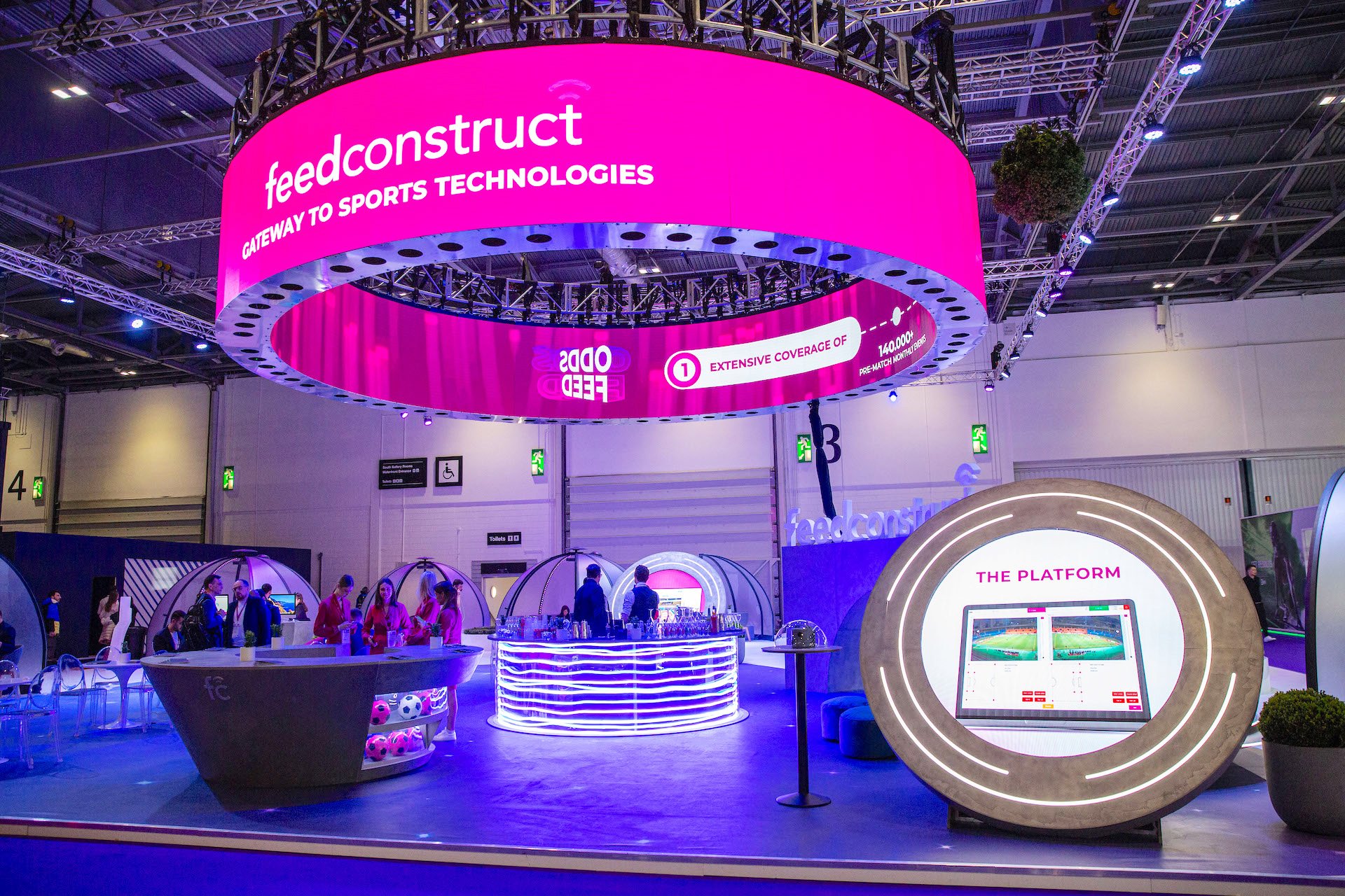 Feedconstruct Ice London ICE London exhibition stand