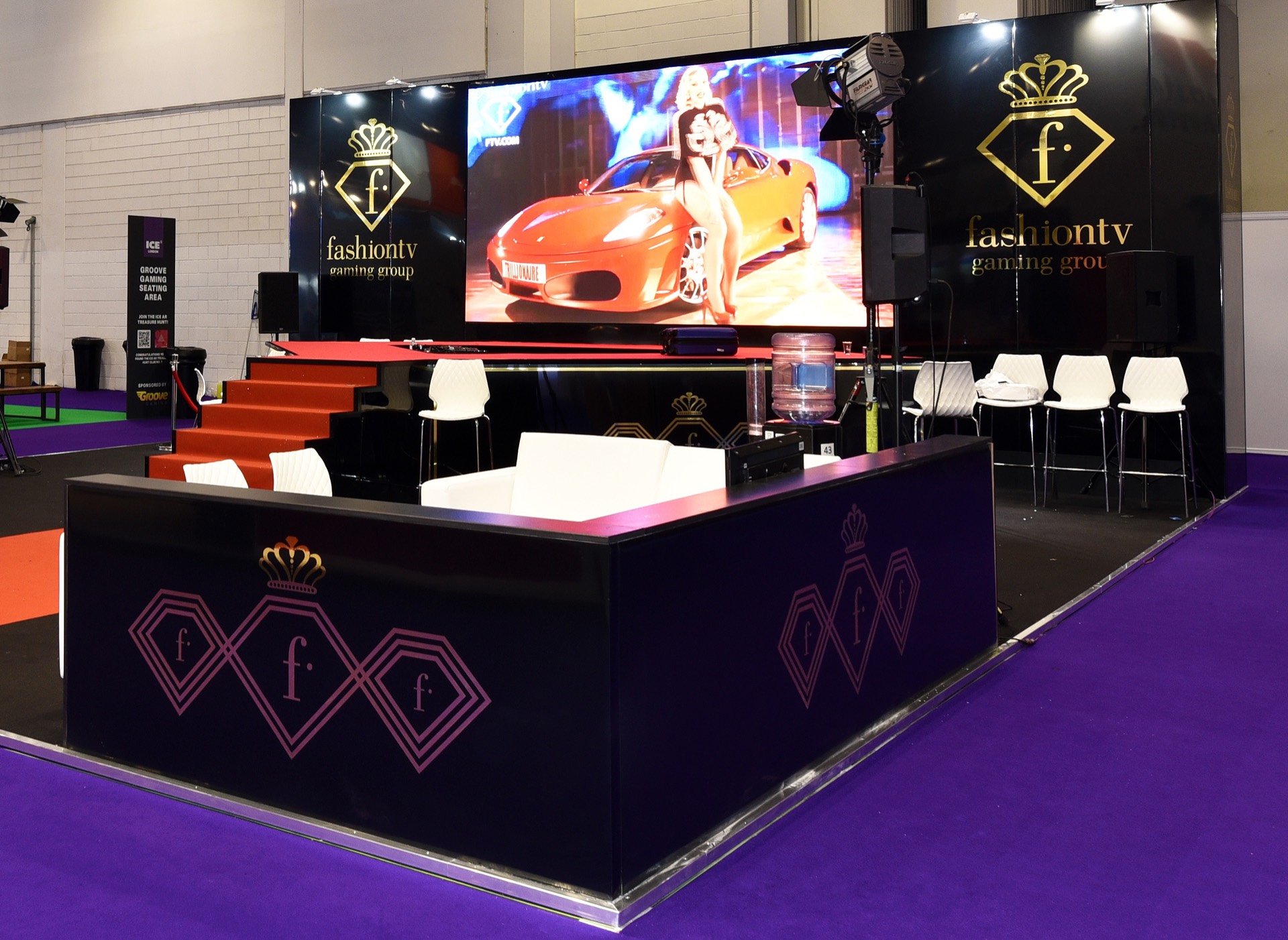 FashionTV Gaming Group ICE London 2020 exhibition stand