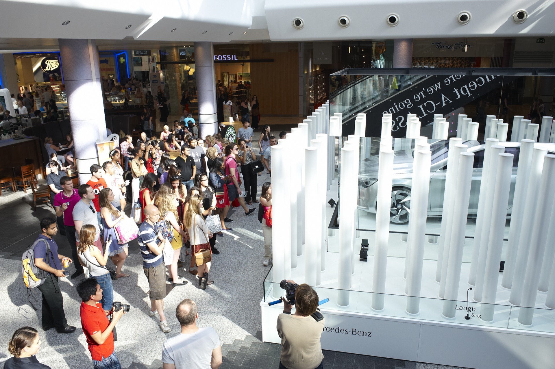 Mercedes-Benz A-Class UK Launch exhibition stand