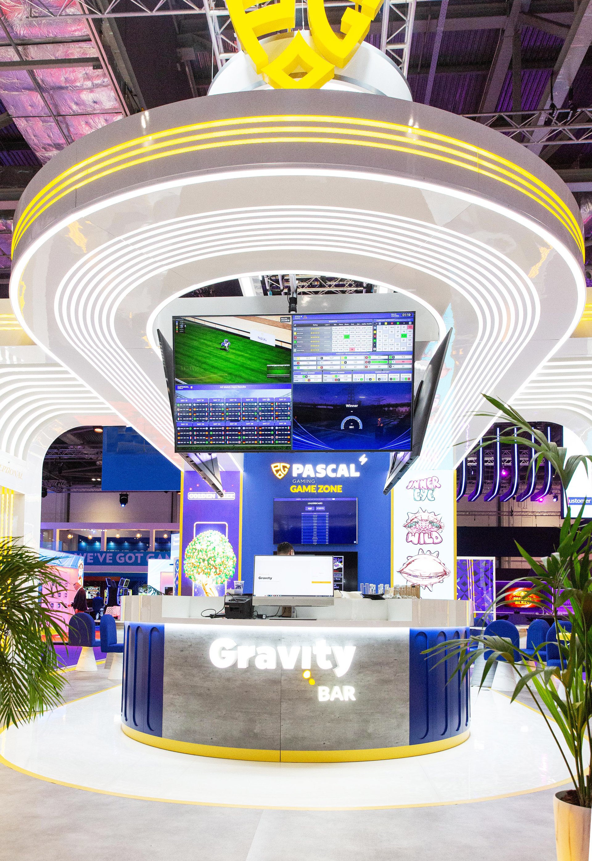 Pascal Gaming Ice London gaming exhibition stand