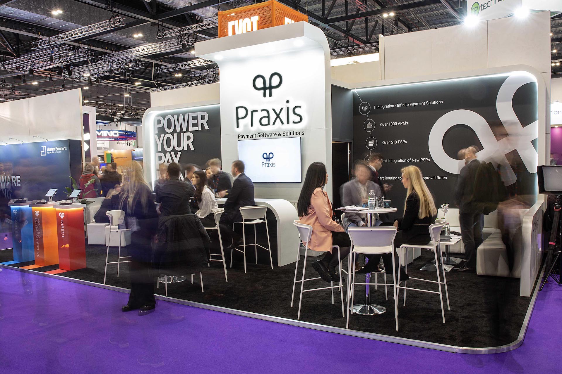 Praxis Technology ICE London 2023 exhibition stand