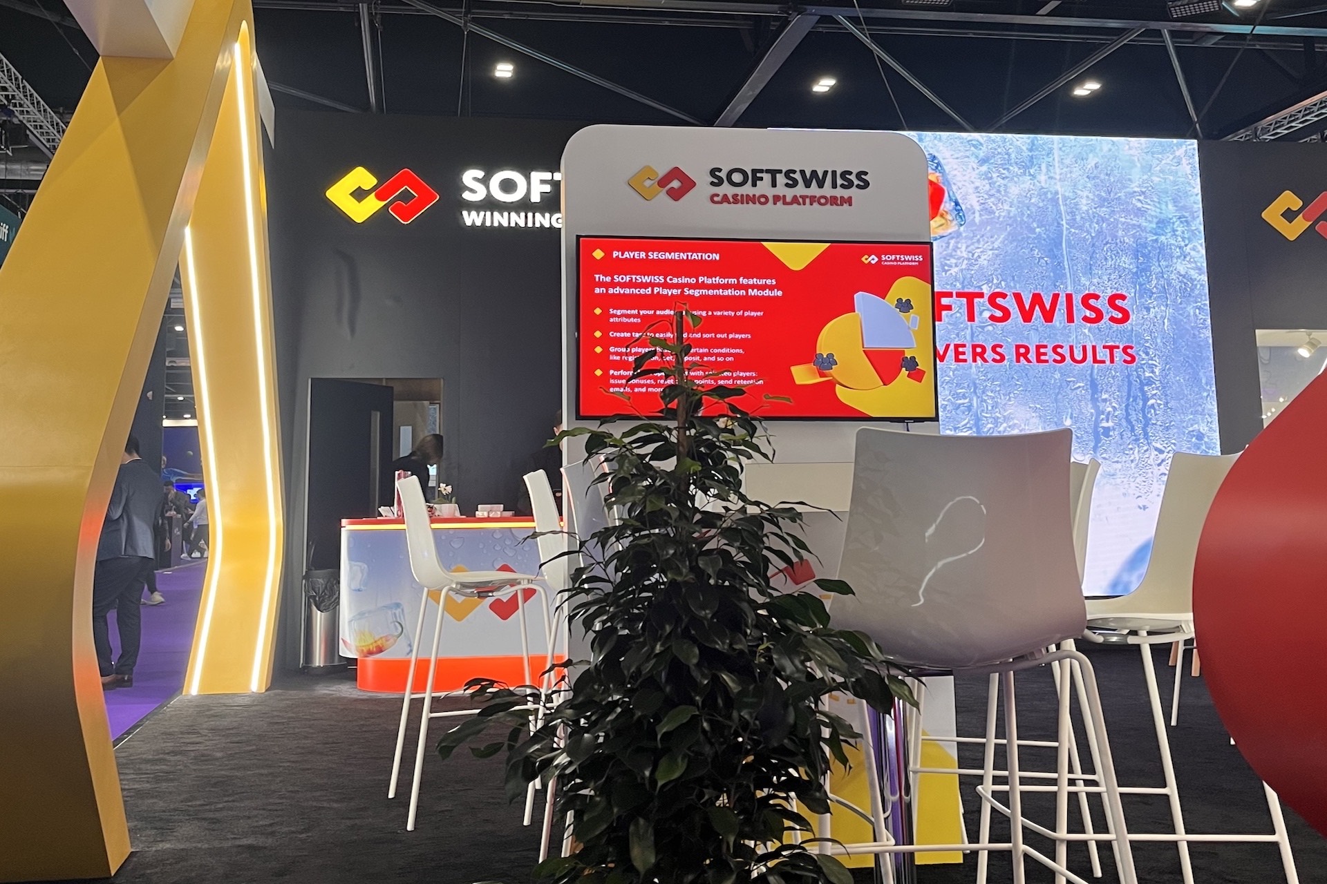 SOFTSWISS ICE London 2023 exhibition stand
