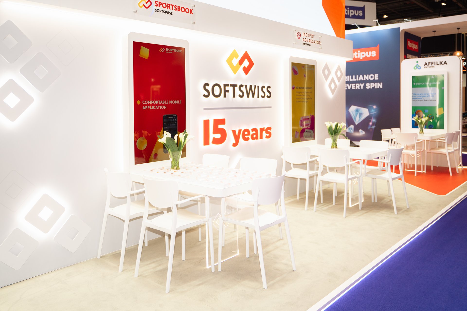 Softswiss Ice London exhibition stand