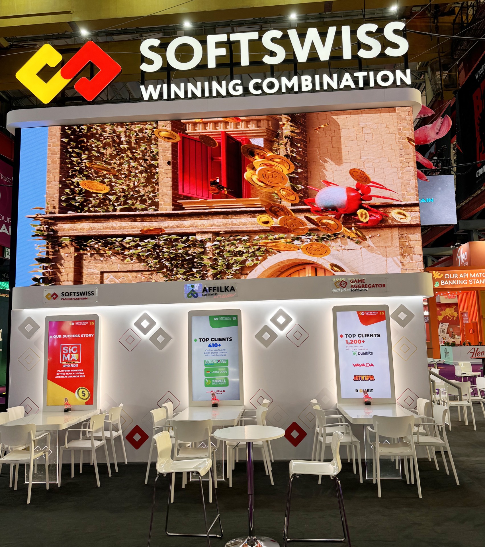 SOFTSWISS SiGMA Malta 2024 exhibition stand